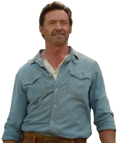 The Sheep Detectives 2026 Hugh Jackman Blue Shirt