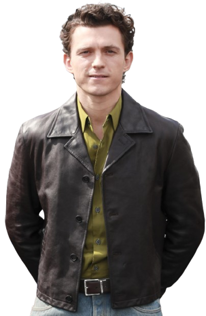 Tom Holland Brown leather Coat
