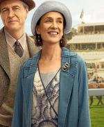 Downton Abbey Grand Finale Raquel Cassidy Blue Coat