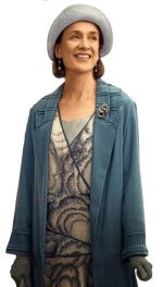 Downton Abbey Grand Finale Raquel Cassidy Blue Coat - Image 2